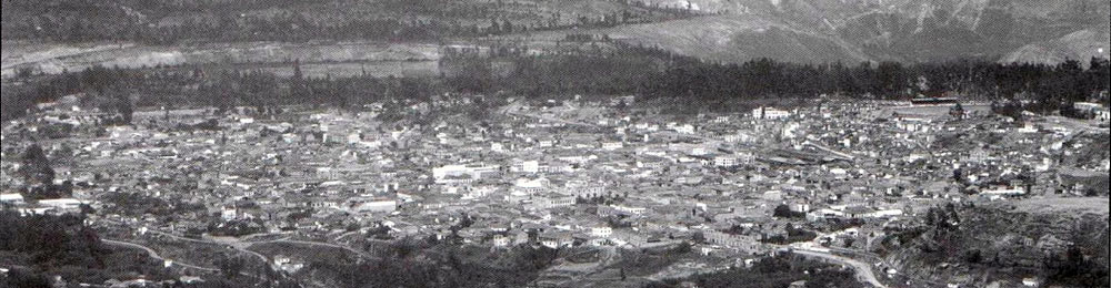 Panorámica Ambato antes del terremoto del 49 (Internet)